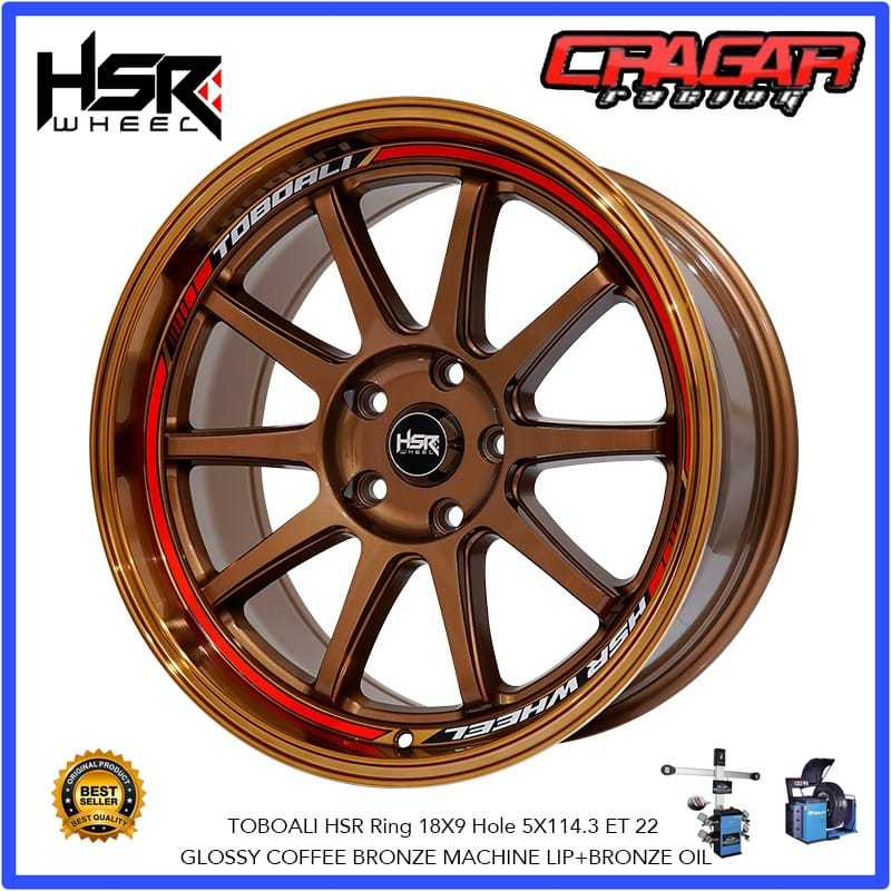 Velg Mobil Mazda Cx5 Cx3 Cx9  Hsr Wheel R18 Tipe Toboali - Free Ongkir