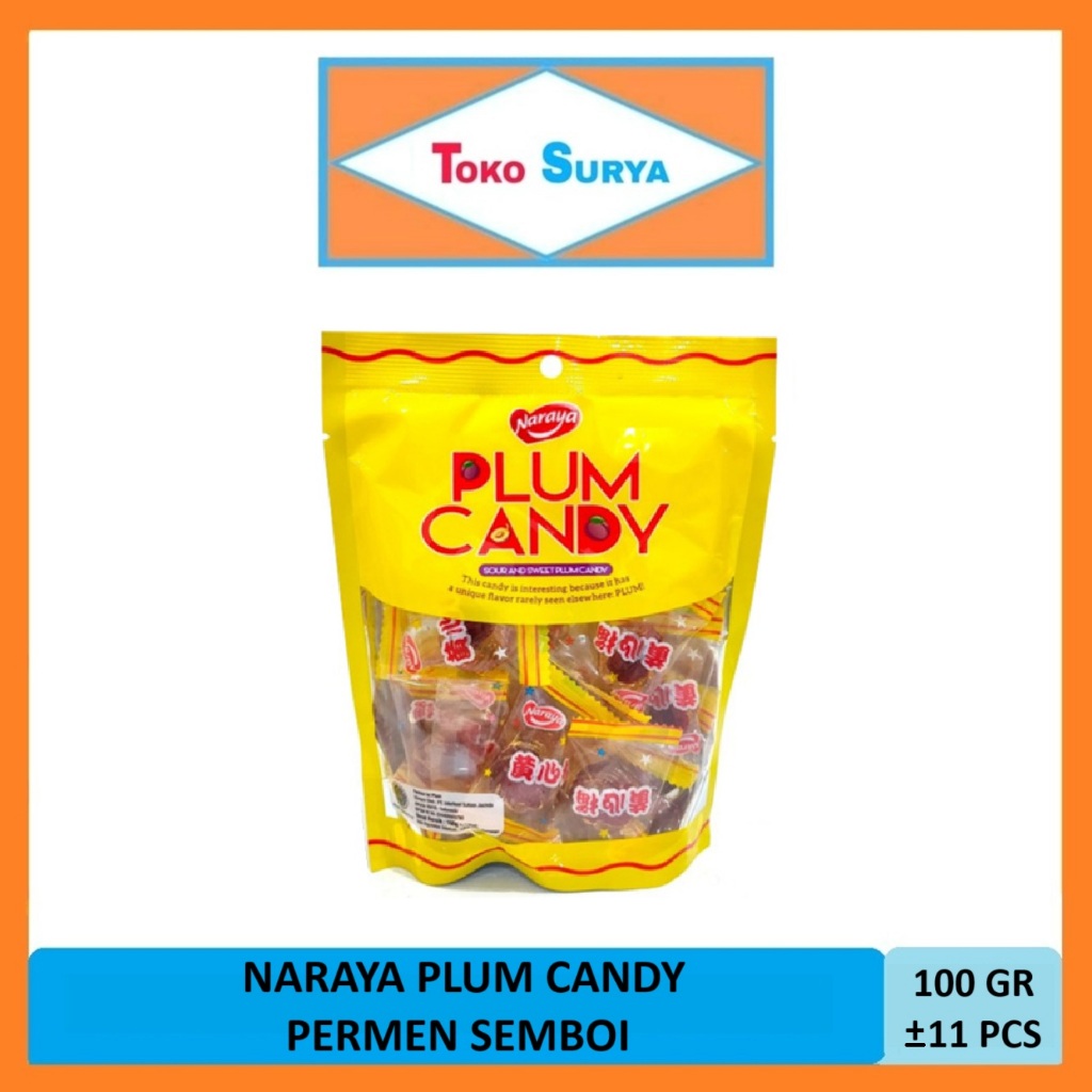 

Naraya Plum Candy Permen Semboi Naraya 100 Gr (Sekitar 11 Pcs)