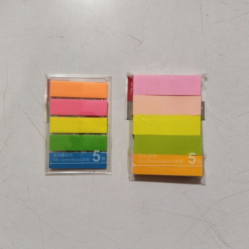 

Sticky note index tab warna bahan kertas plastik