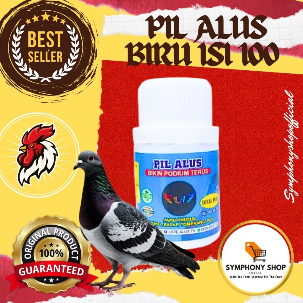 JAMU MERPATI PIL ALUS IDEAL (BIRU) ISI 100 BUTIR KHUSUS MERPATI MENGERAM
