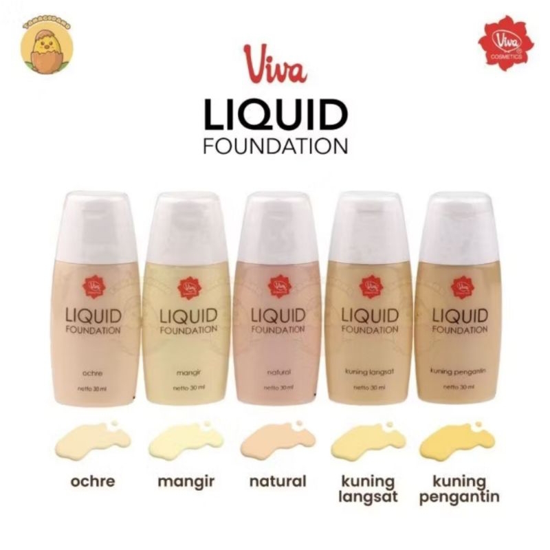 Viva Foundation Alas Bedak Cair | Viva Liquid Foundation