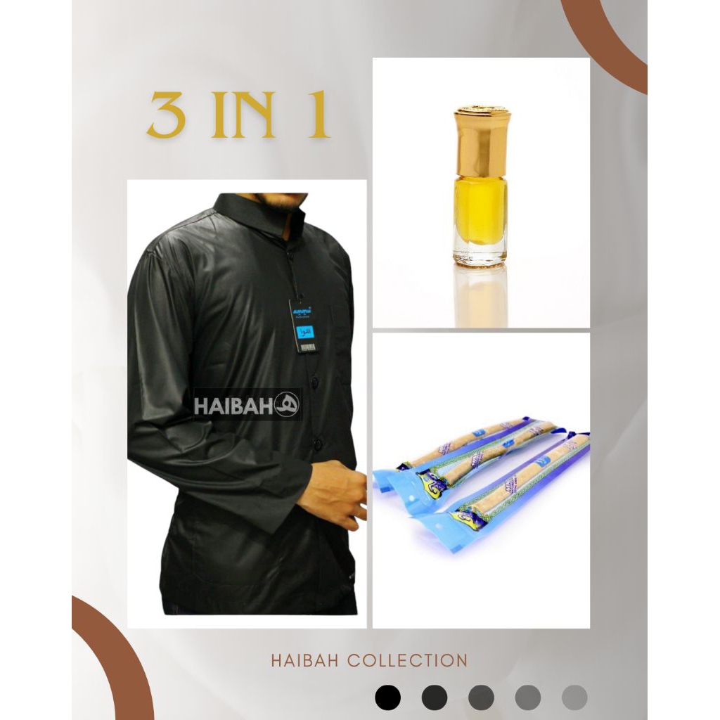 Baju Koko ammu warna hitam baju Koko ammu baju Koko pria baju Koko lengan panjang baju Koko haibah a