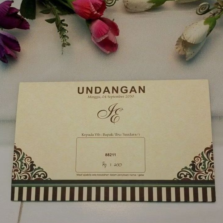 undangan ERBA, 88211, free custom foto, free plastik kemas