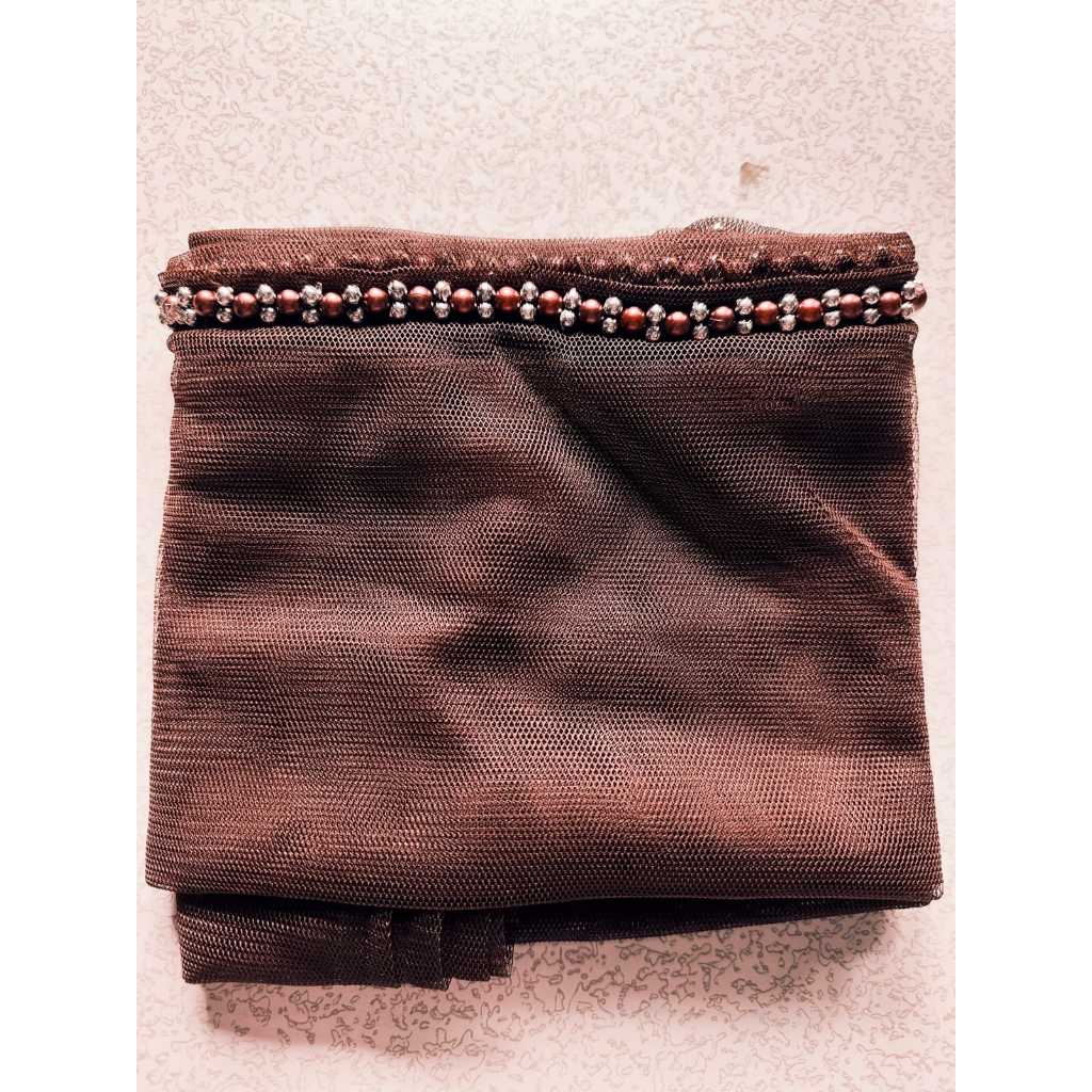 Mahogany veil pengantin payet Mutiara untuk pernikahan sunting pelaminan wedding aksesoris jilbab fa