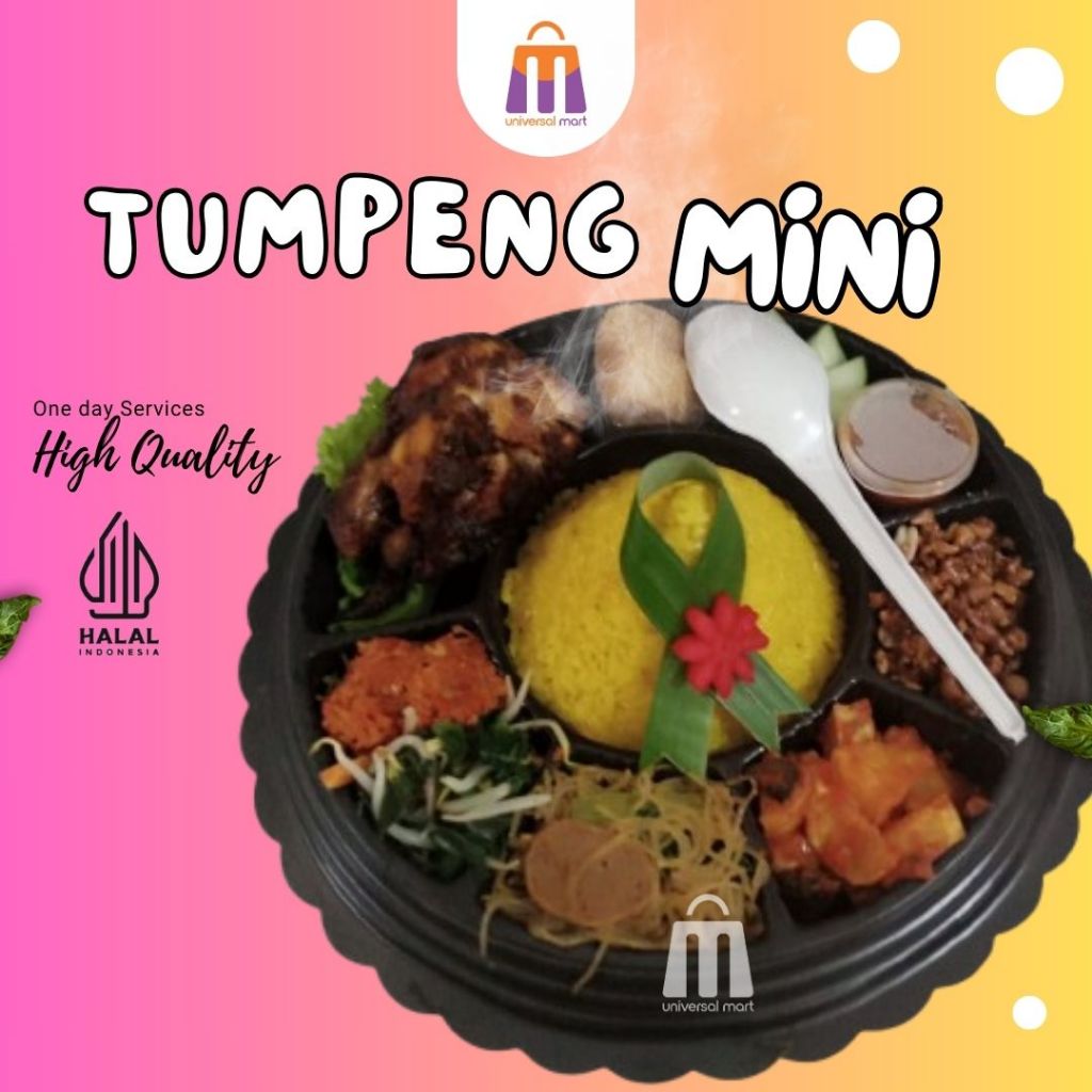 

Tumpeng Mini Paket Premium Nasi Kuning/Hijau/Ungu/Liwet