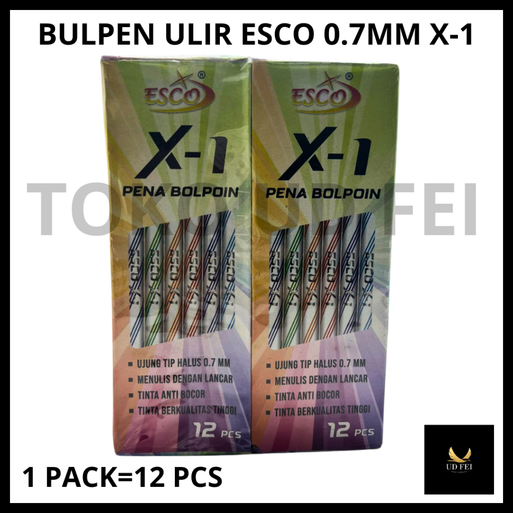 

(1 PACK=12 PCS) BULPEN ULIR/ BULPEN ULIR X-1/ BULPEN LILIN/ BULPEN MURAH/ BALLPOINT LUSINAN MURAH/ BULPEN ESCO
