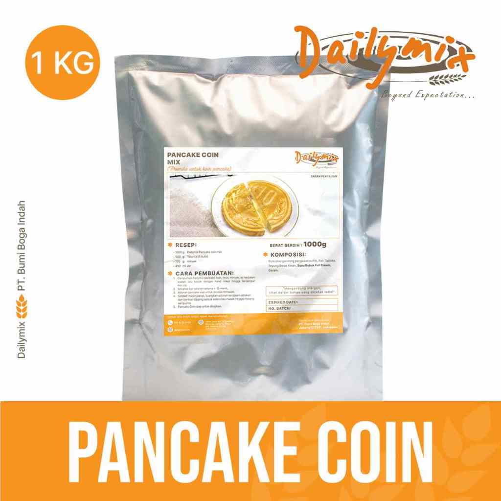 

( Dailymix ) Pancake Coin Mix / Korean Cheese Coin/ Coin Ppang / Coin Bread / 10 Won Coin / Kue Koin Korea