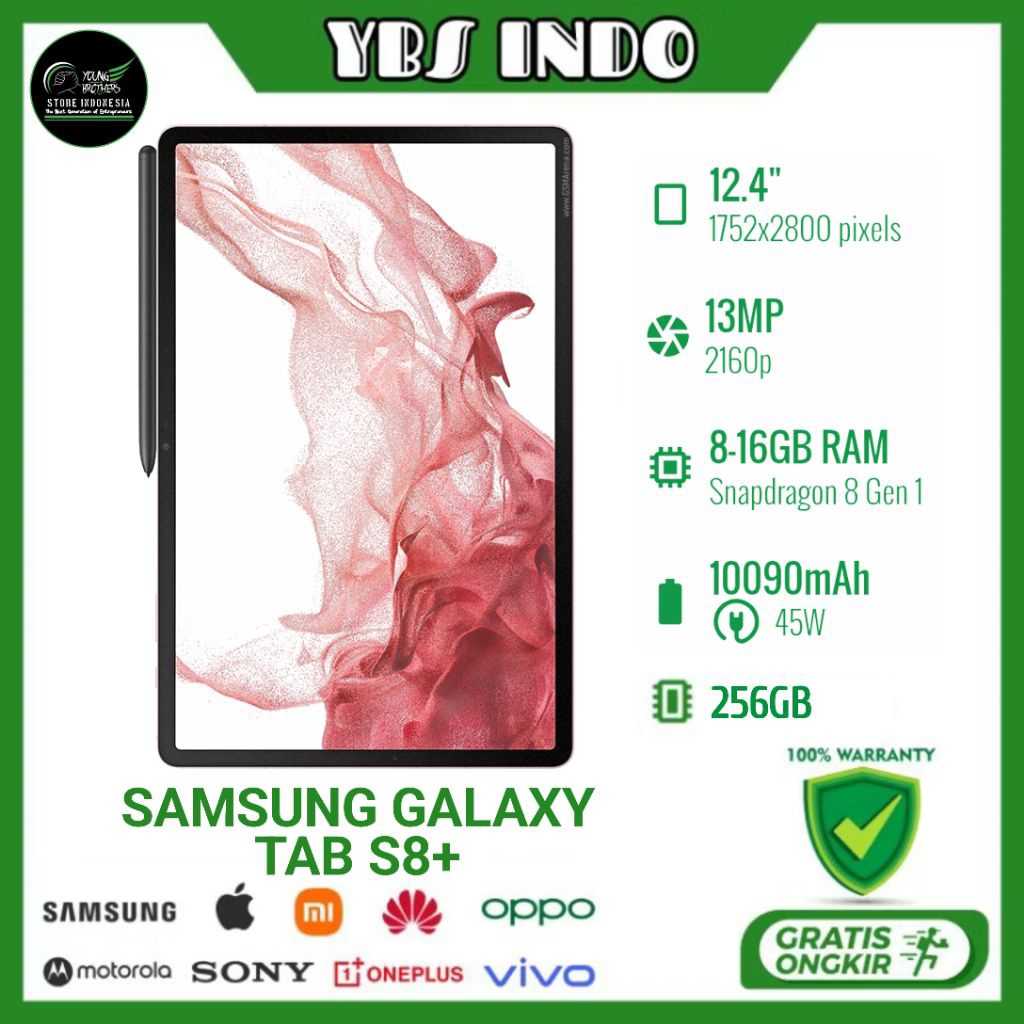 Samsung Galaxy Tab S8 Plus 5G SEIN - Smartphone Bekas Bergaransi