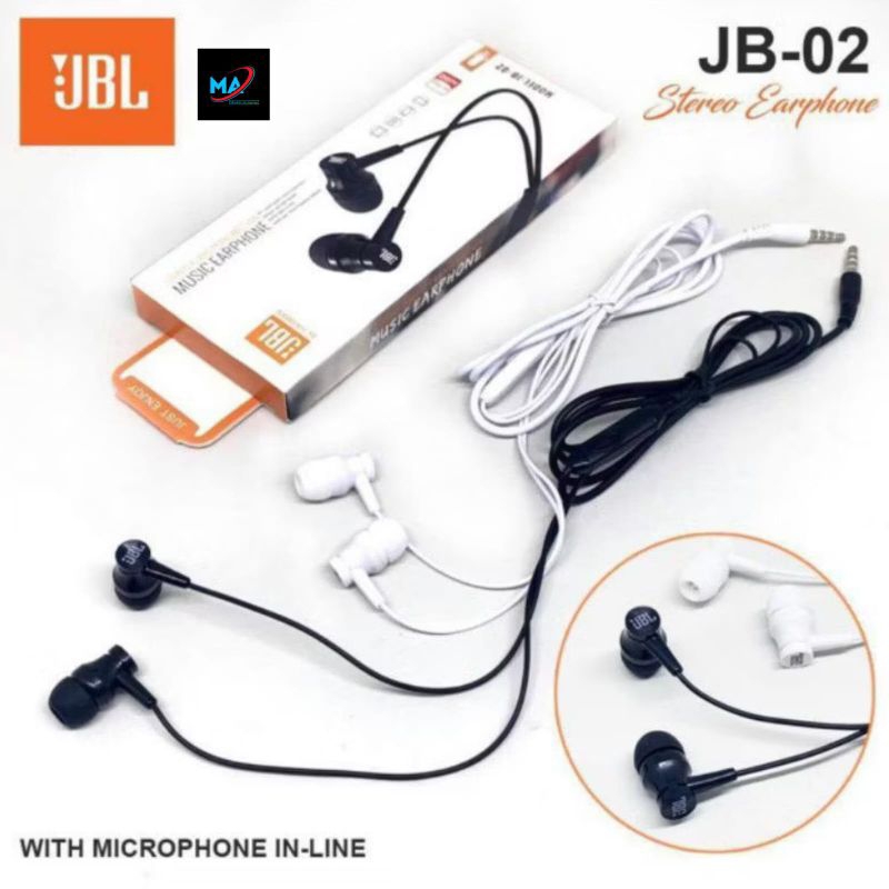 Headset Earphone JBL JB02 - Handsfree JBL Bazoka F1 - Headset Philips JB08 - HF Headset D21 Headset 
