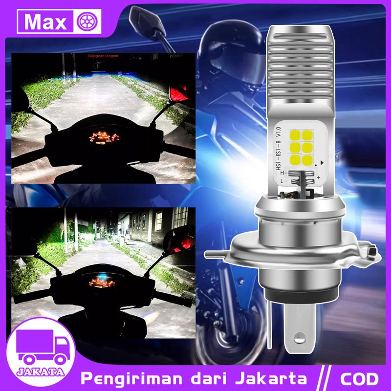 BEST SALE Lampu Depan Motor Lampu LED Utama Motor H4 H6 Super Terang Depan Lampu AC - DC Bohlam