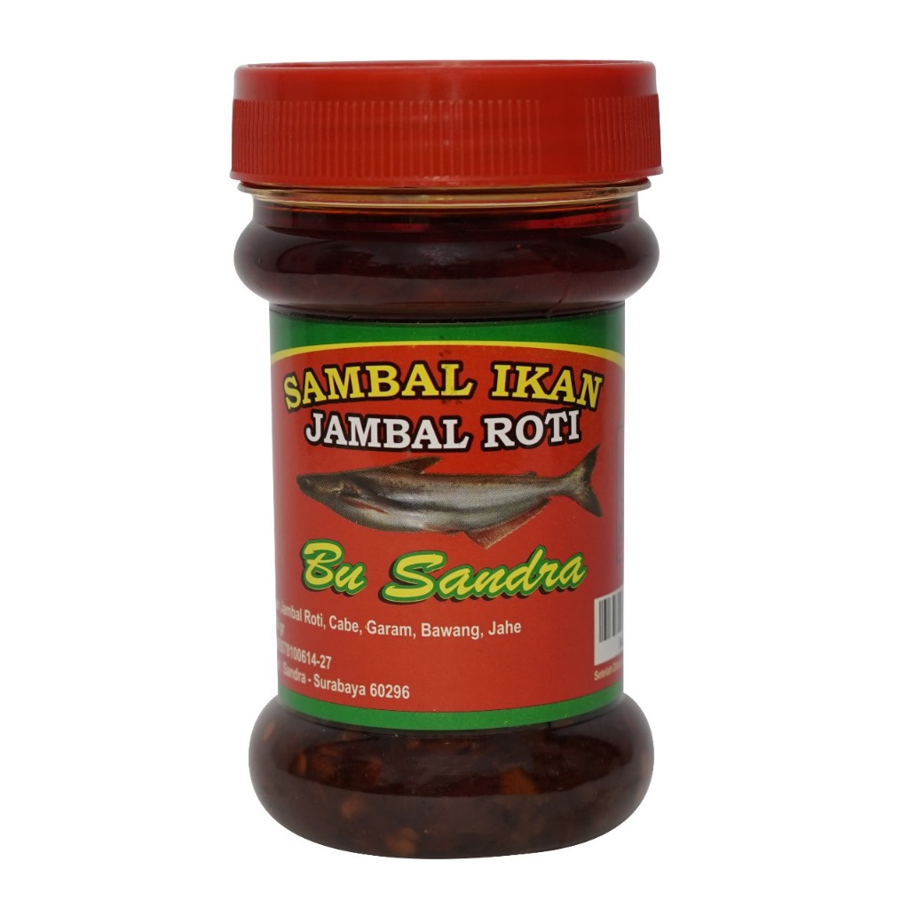 

Sambal Ikan Asin Jambal Roti Bu Sandra 130 Gr
