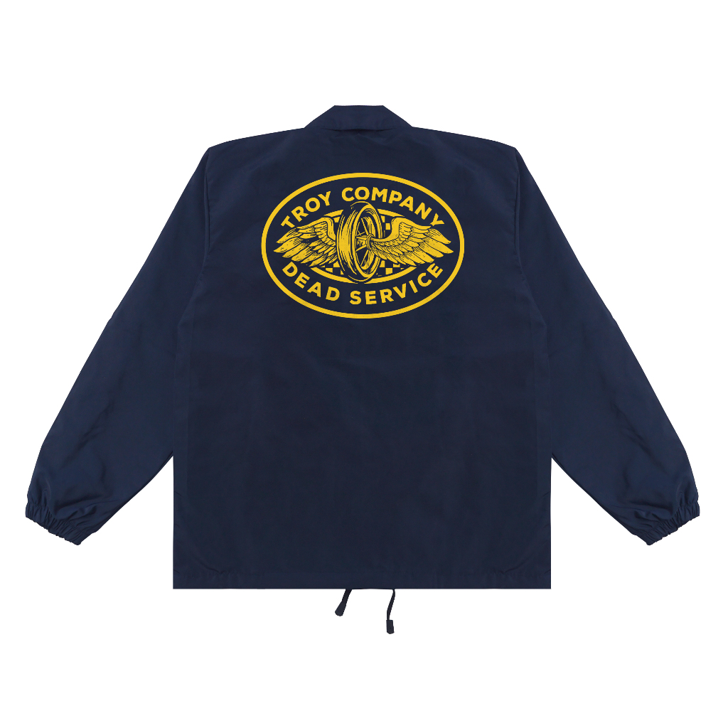 Troy Company Coach Jacket Dead Service Navy - Jaket Windbreaker Biru Navy WN 3134