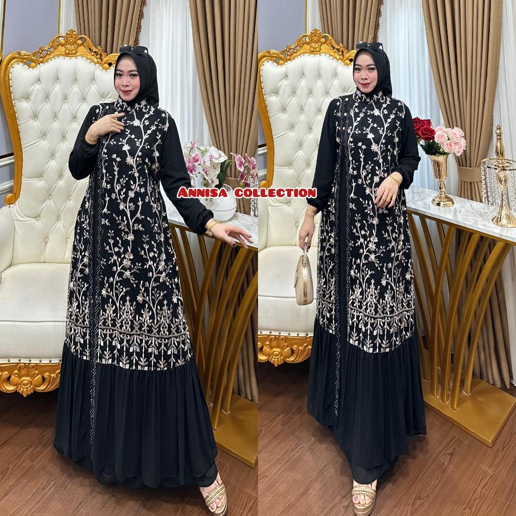 Grade Ori Bisa [Cod] Gamis Ceruty Burkat Gamis Pesta Gamis Dewasa Jumbo Burkat Dewasa Bisa Seragam