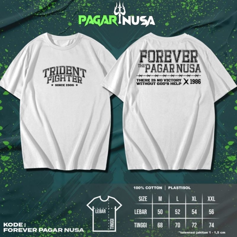 kaos pagar nusa trident fighter 1986 kaos pendek kaos pn