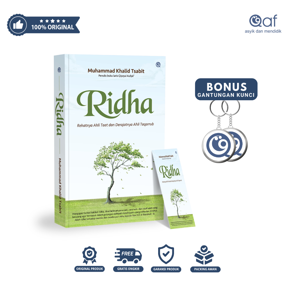 OK Penerbit Qaf - Ridha "Rehatnya Ahli Taat dan Derajatnya Ahli Taqarrub"[Bonus Gantungan Kunci]
