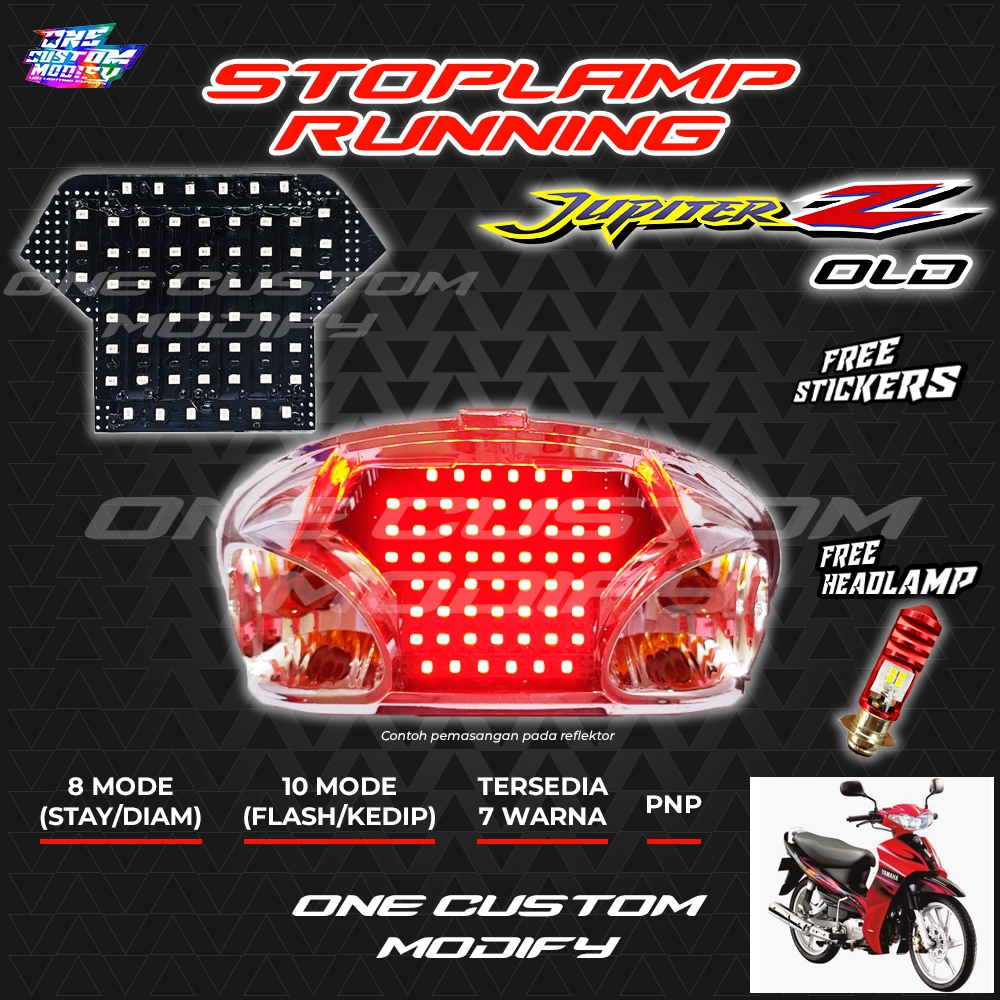 StopLamp Running Jupiter Z Old Auto Manual Lampu Rem Led Tailight Motor Variasi