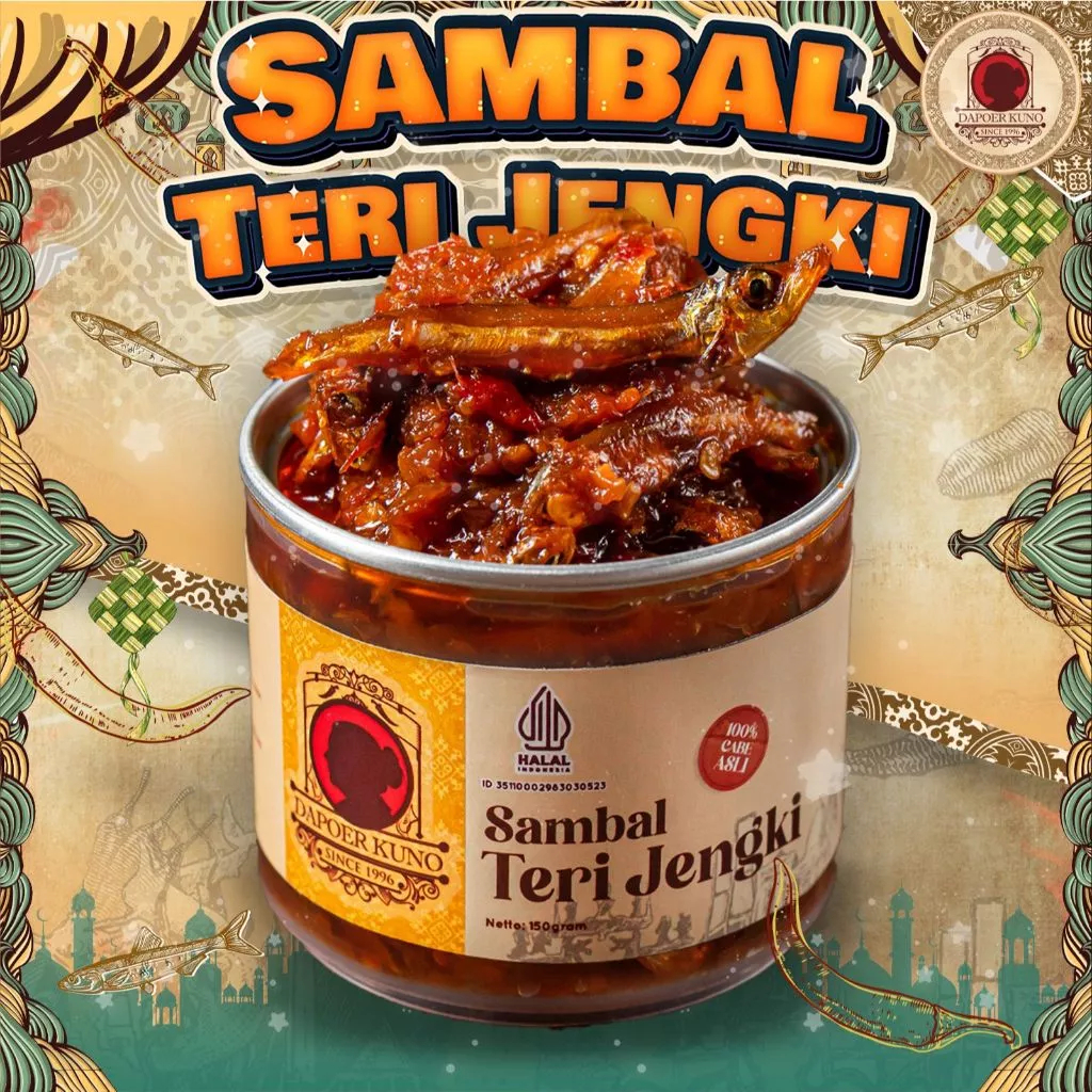 

Sambal Ikan Teri Jengki Kering Dapoer Kuno 150 Gr