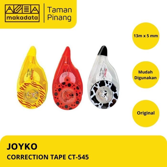 

JOYKO CORRECTION TAPE / STIPO KERTAS TIPE-X CT-545 (1 PCS)