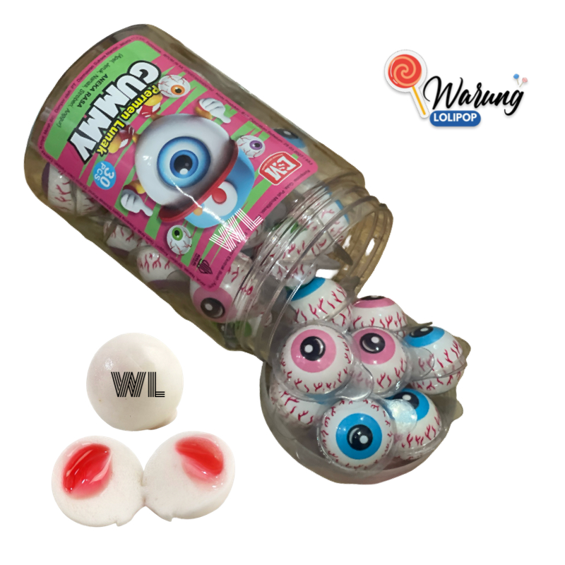 

Permen Mata Lunak 30 x 10 Gr Rasa Selai Stoberi by Warung Lolipop