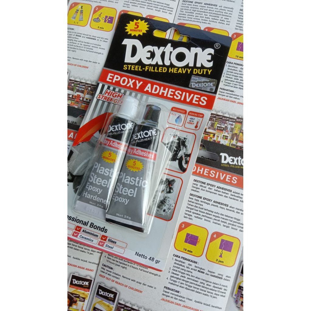 LEM BESI DEXTONE PLASTIK STEEL