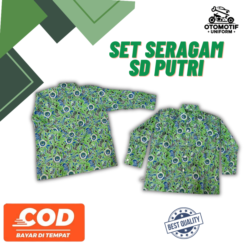 BAJU SERAGAM BATIK HIJAU TK I SERAGAM BATIK HIJAU TK I SERAGAM TK I BAJU BATIK TK I BATIK HIJAU TK