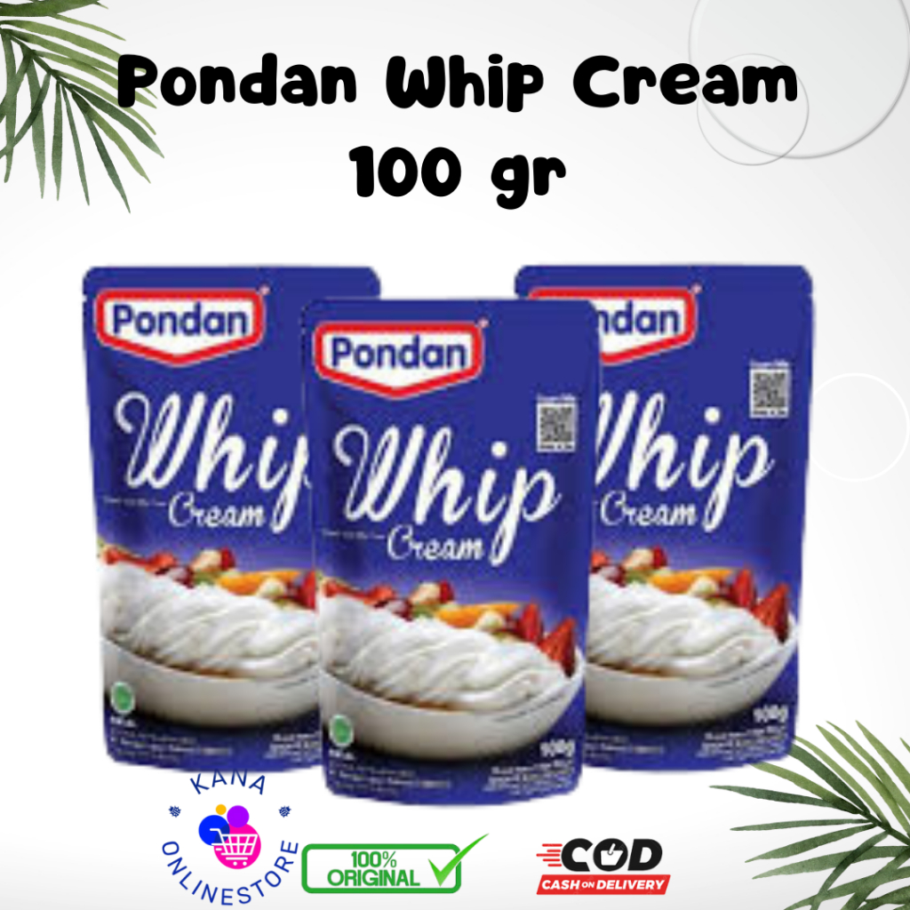 

Pondan Whip Cream 100g