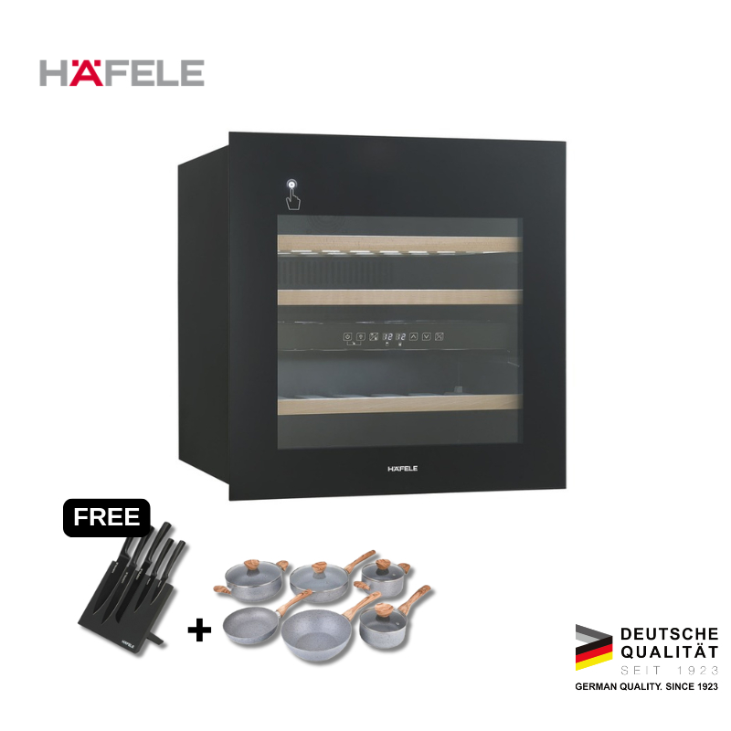 Hafele Wine Cooler Pendingin Minuman Wine Tanam Kabinet Vinson 36 Series