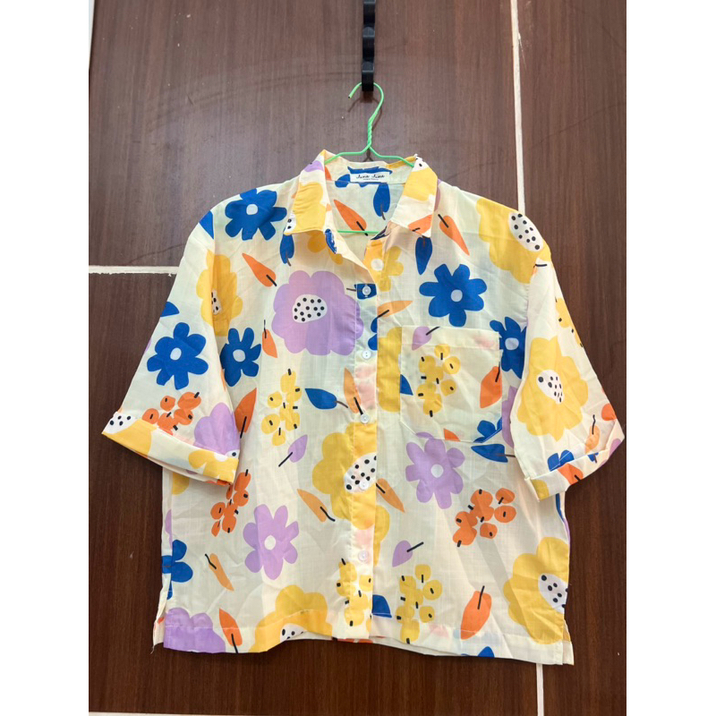 Ready Stok BKK Kemeja flower by June June