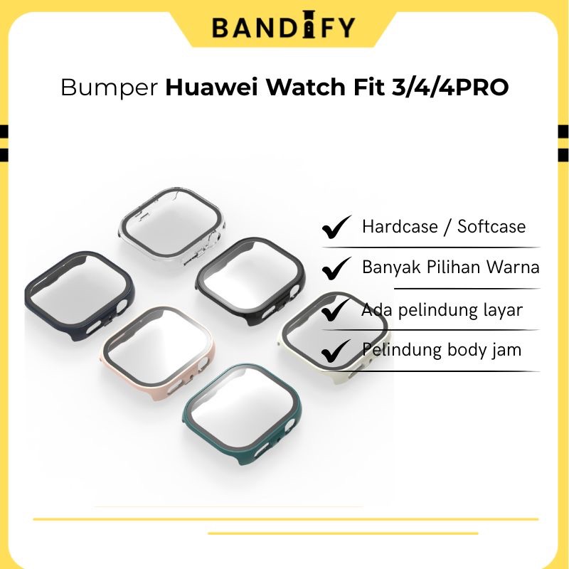new deals bumper case huawei watch fit 4 / fit 4 pro hardcase huawei watch fit 3 / fit 4 bahan