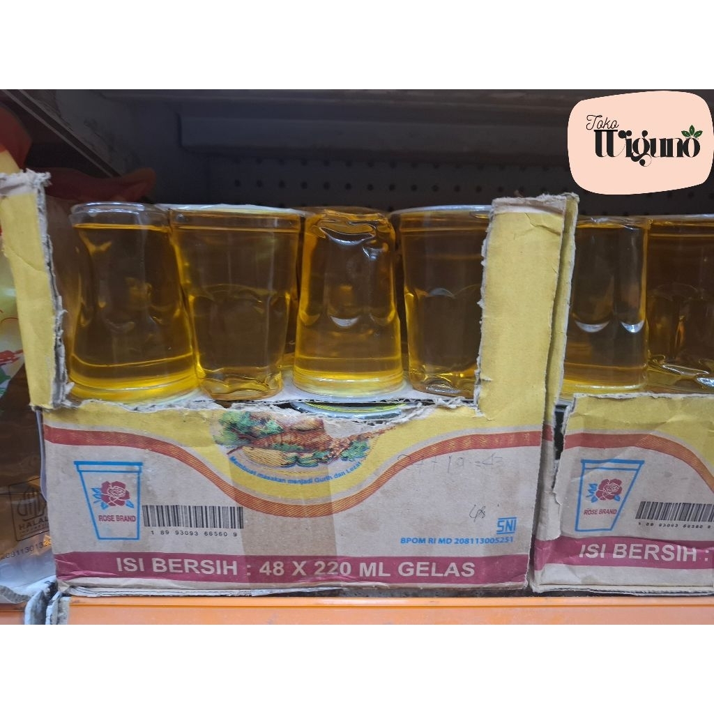 

Minyak Goreng Gelas Rose Brand 220ml 1dos