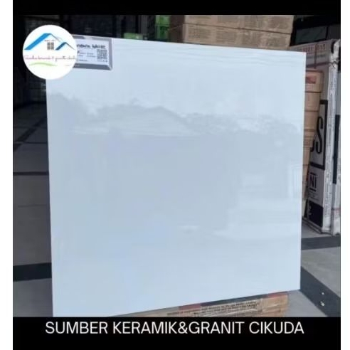 GRANIT 60X60 PUTIH POLOS GLOSSY GLAZED POLISHED | ARNA NUSANTARA WHITE LOKAL