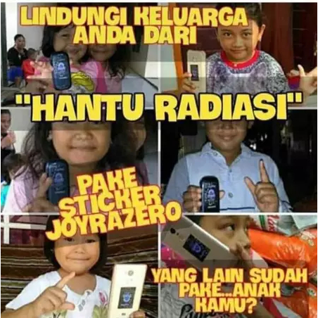 STIKER ANTI RADIASI HP JOYRAZERO ORIGINAL