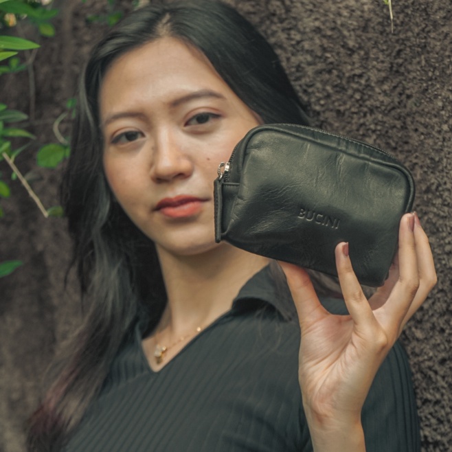 KODE G1O Clutch Pouch Kulit Wanita BUCINI Dira Multifungsi