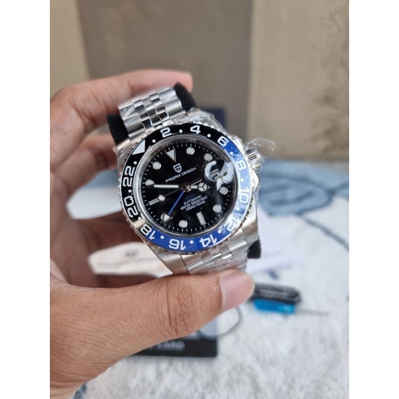 Pagani Design PD-1662 GMT-MASTER Men's Jubilee Automatic Watch Sapphire Crystal