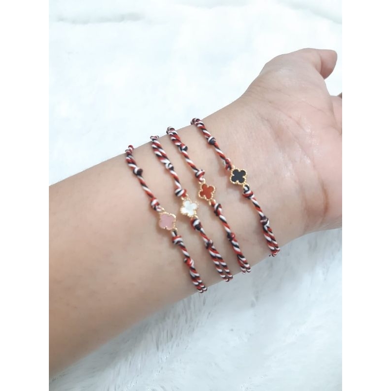Gelang Tali Tridatu Bunga Clover 0,2gram Semar Nusantara
