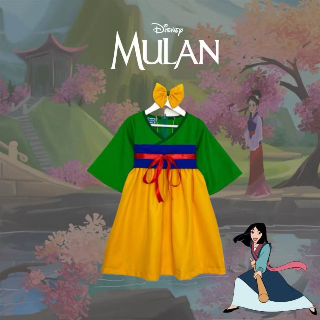 Preloved Baju Karakter Kosplay Cosplay Disney Mulan 4 tahun