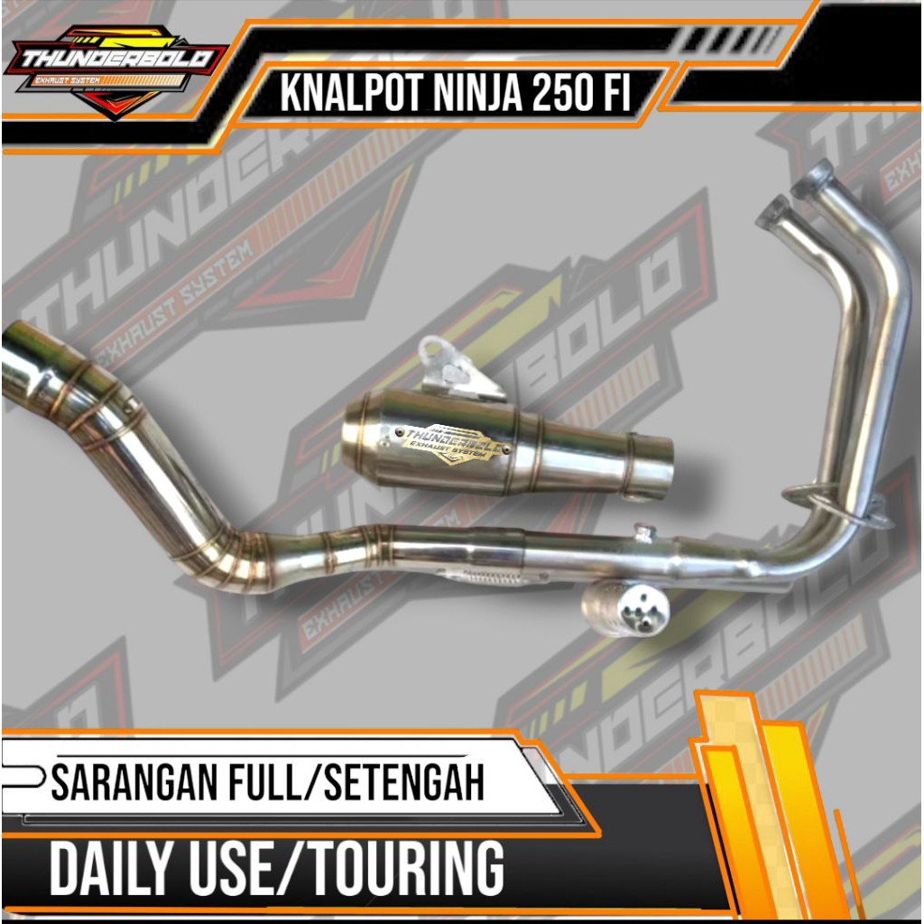 KNALPOT FULL SYSTEM NINJA 250 NINJA 250 FI CBR 250 DLL