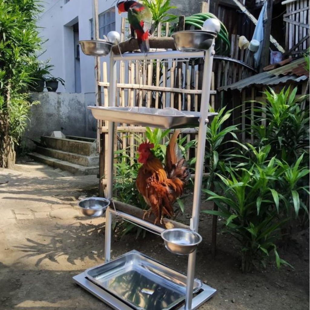 Tangkringan / Pangkringan Burung 2 Susun Kakatua Bayan Nuri