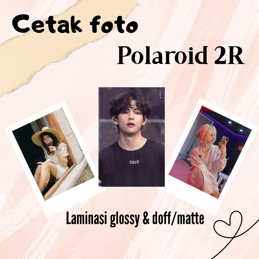 cetak foto polaroid 2R/Full laminasi