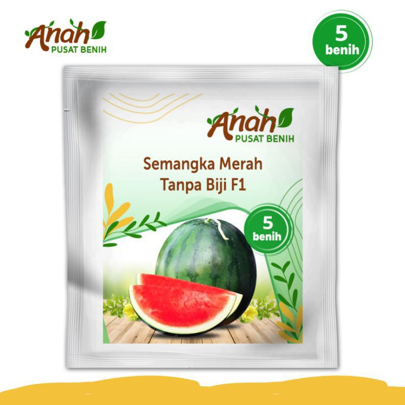 

Semangka Merah Non biji super 5 Benih - Bibit Semangka merah tanpa biji