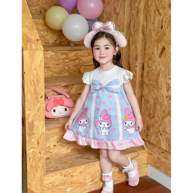 melody dress/ dress melody anak/ baju melody anak/ dress anak karakter melody