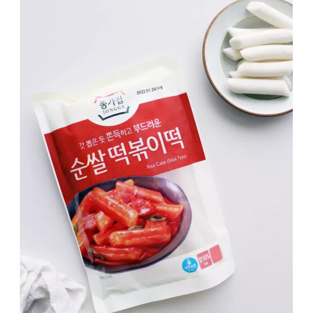 

Jongga Rice Cake Stick Type/Kue Beras Tokpokki 500gr