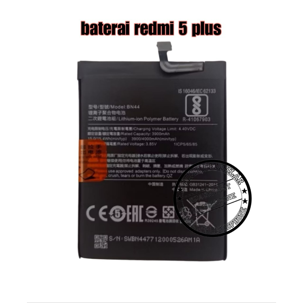 Baterai Batre Redmi 5, Redmi 5 plus