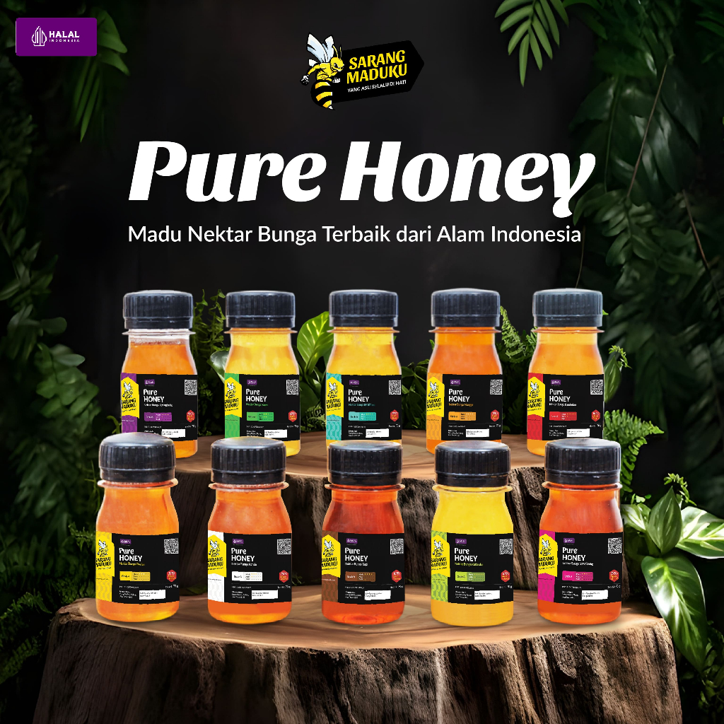 

Sarang Maduku Madu Asli 100% Tanpa Campuran Madu Murni Madu Anak Raw Honey 70gr