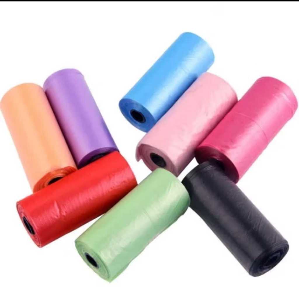 NZ 5ROLL  poop bag polos plastik sampah roll kantong sampah popok plastik sampah mobil kantong poop 