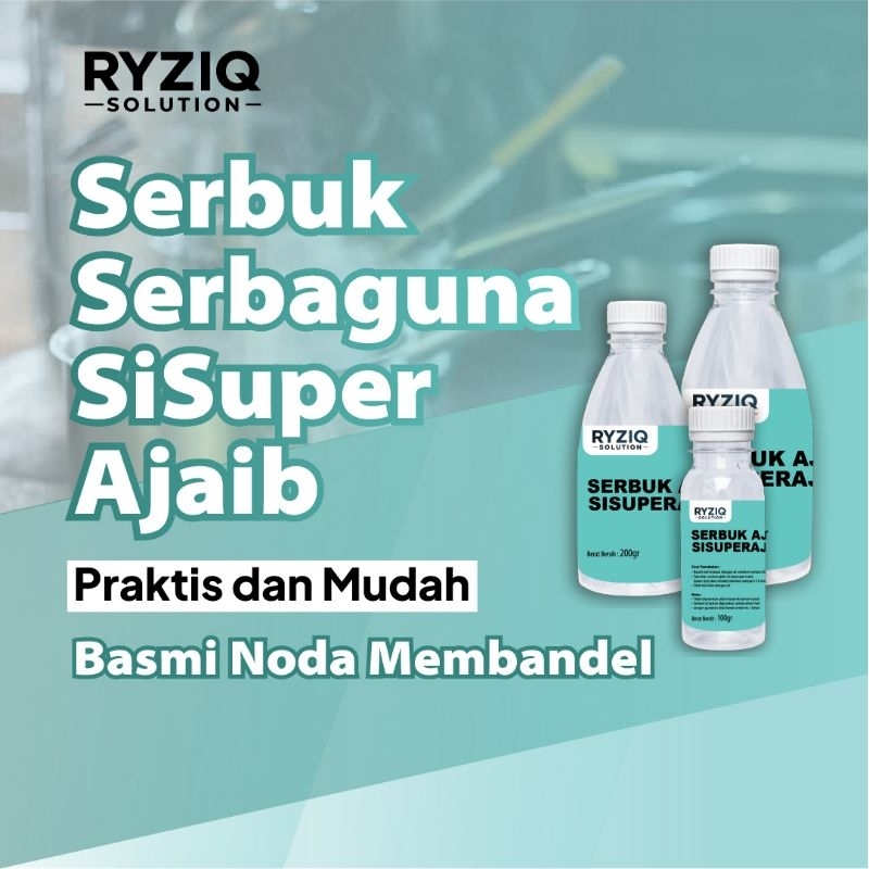 RYZIQ - SERBUK AJAIB Pembersih Serbaguna / Serbuk Pembersih Toilet / Siserbuk Ajaib Pembersih Panci 