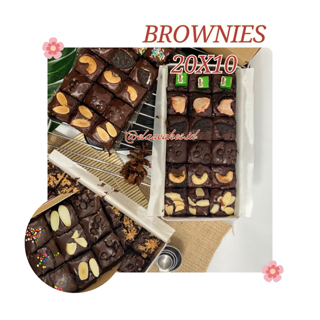 

FUDGY BROWNIES 20x10 — by Claucakes.id