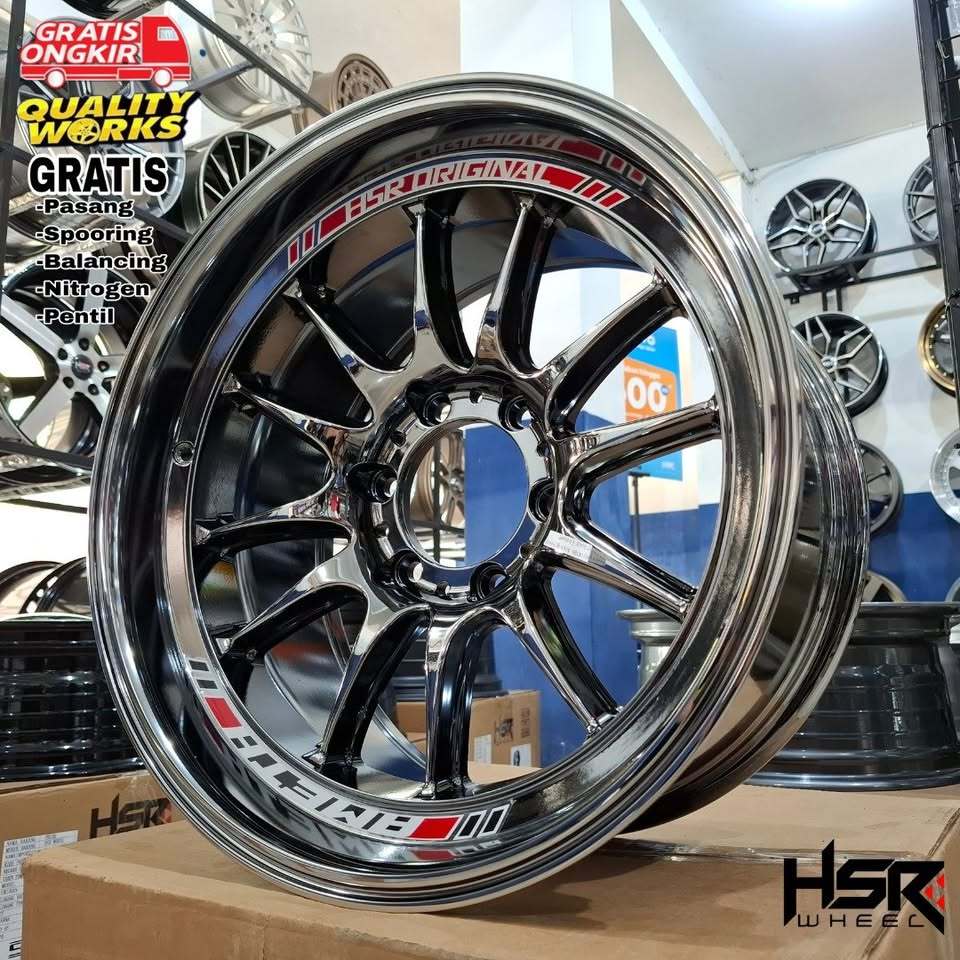 Jual Velg Black Chrome Ring 18 Mobil Pajero, Fortuner, Velg Racing Hsr Ameth