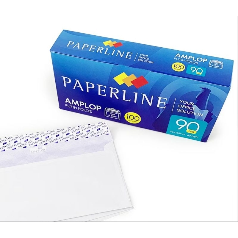 

Baru Amplop Putih Paperline 90 PPS Uk 11x23 Cm