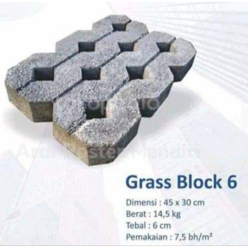 GRASS BLOCK LUBANG 8 PRESS HIDROLIK
